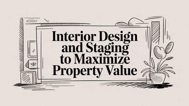Interior Design and Staging To Maximize Property Value