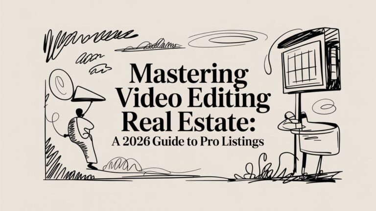 Mastering video editing real estate: A 2026 Guide to Pro Listings