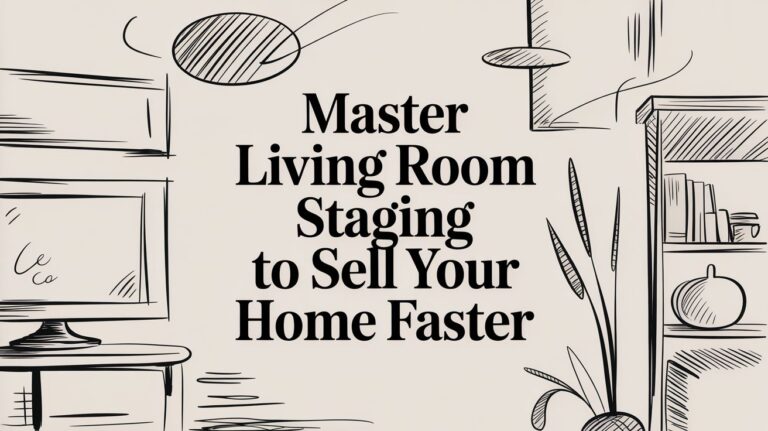 Master Living Room Staging to Sell Your Home Faster